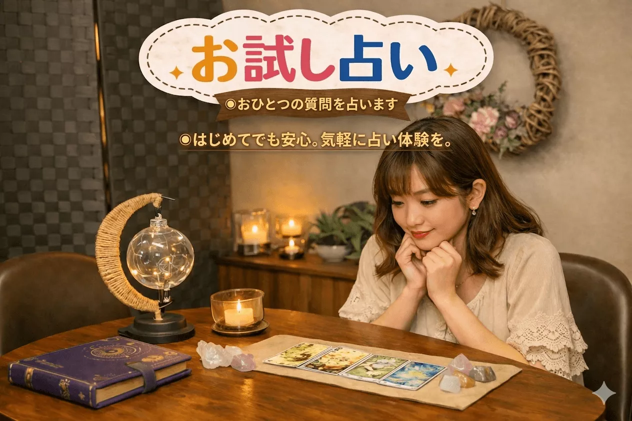 お試し占い（一つの質問を占います）