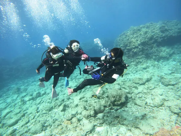 水中散歩中＼(^o^)／緊張も吹っ飛ぶほどの解放感！！