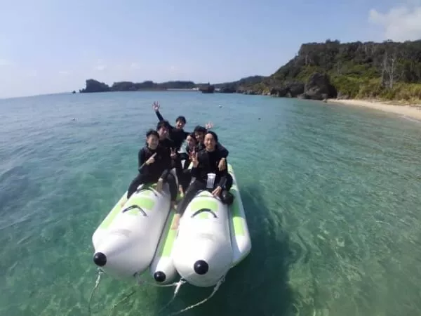 マリンスポーツの新定番！バナナボート！ダブルになっているので安定感抜群です！