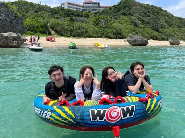 うつぶせになって乗るスリラー！目線が水面と並行になるのでスピード感ＭＡＸ！