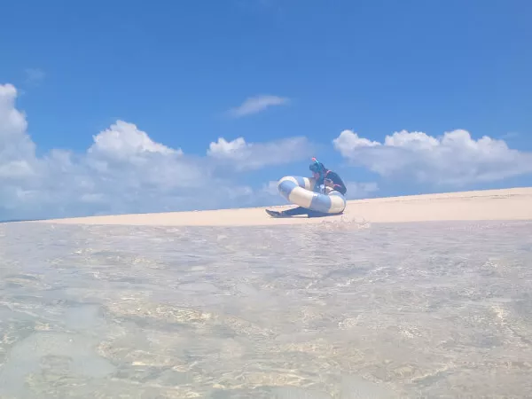 無人島でのんびり　