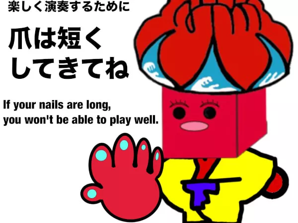 三線は爪が長いと上手く弾けません。長いネイルを付けてのご参加される方は予めご了承下さい。