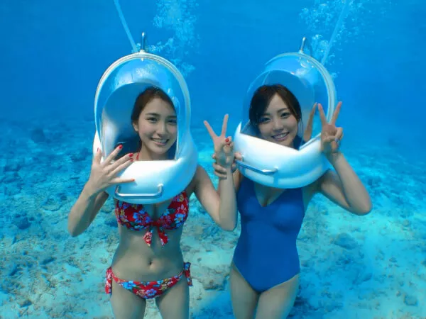 シーウォークで水中散歩