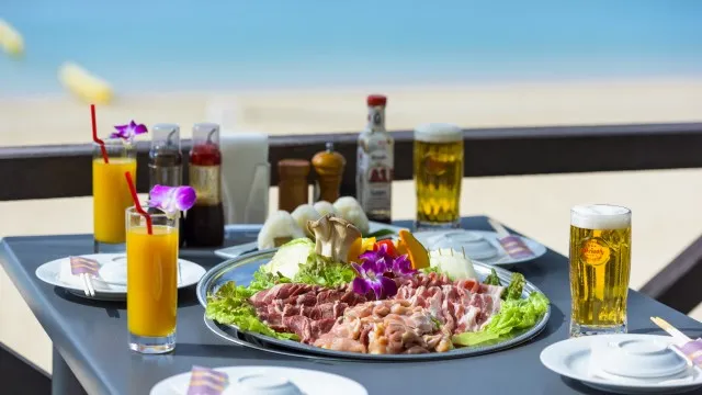 かねひで喜瀬ビーチパレス　バーベキュー