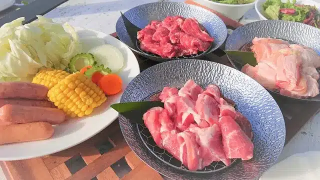 ホテルサンセットヒル　バーベキュー