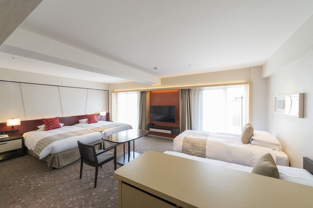 ラグジュアリーハリウッドツインルーム 禁煙B 49.5m2 (ジムアクセス、京都駅からシャトルバス付) | 京都東急 ホテル