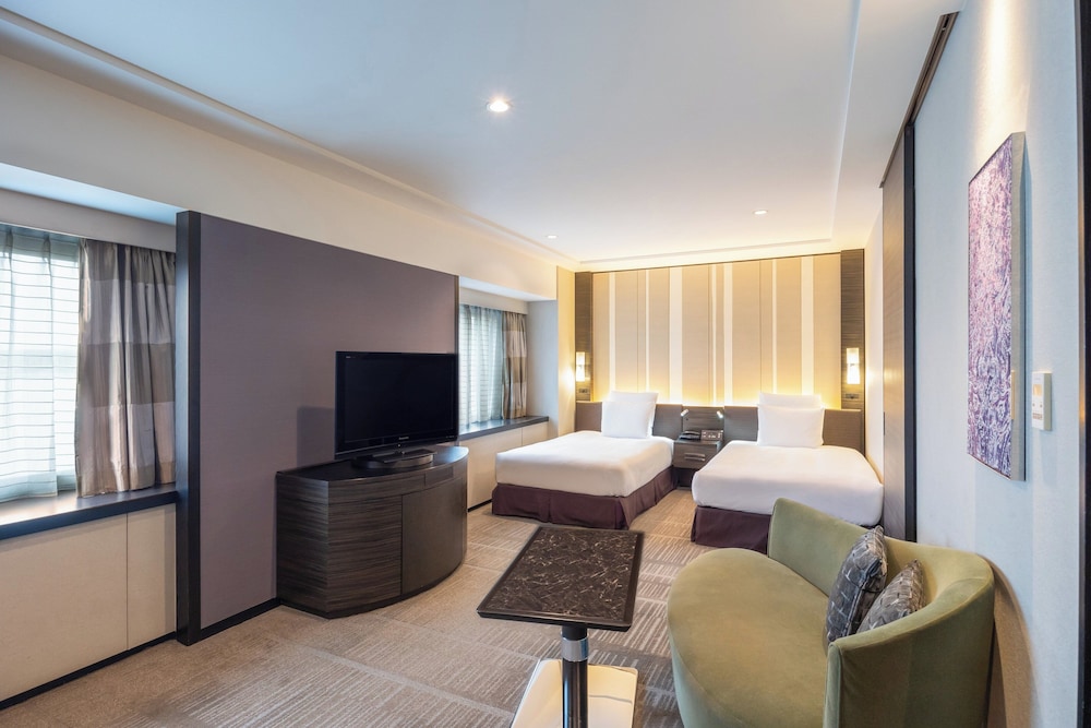 プレミアム ルーム シングルベッド 2 台 バリアフリー クラブラウンジ利用可 (High Floor) 客室2 | ANAクラウンプラザホテル福岡 by IHG