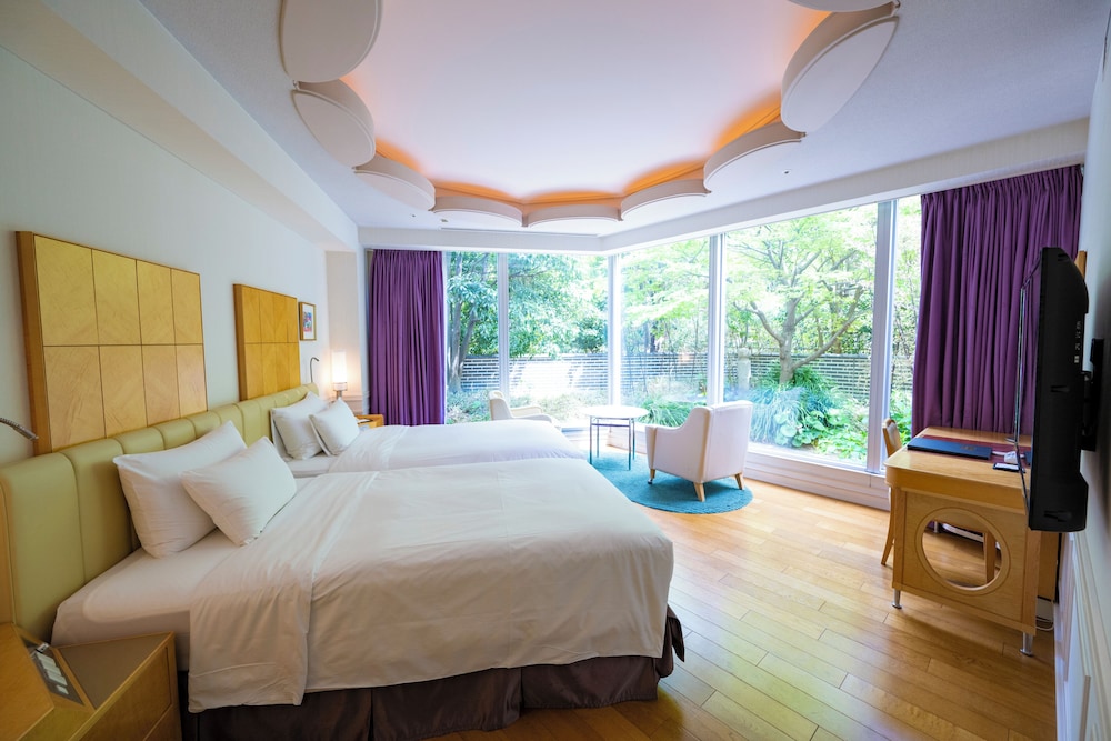 ジャパニーズ ガーデンスイート 禁煙 (2F) シングルベッド2台+布団2組 部屋からの景観2 | ザ・プリンス パークタワー東京 - プリファード ホテルズ & リゾーツ LVX コレクション