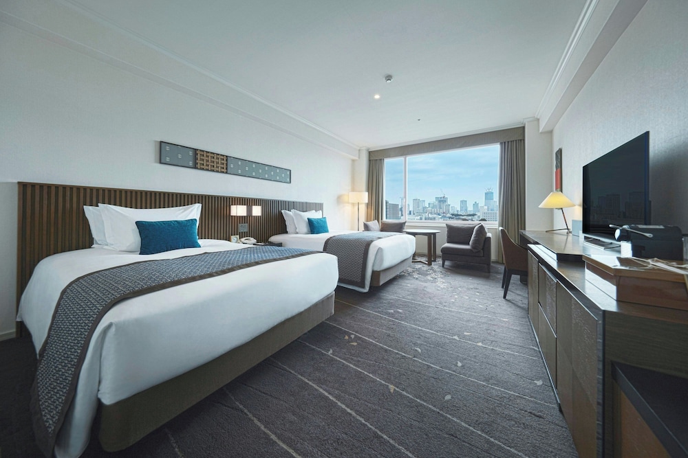 [エグゼクティブフロア] タワーサイド デラックスツインルーム (禁煙) 東京タワービュー, 専用ラウンジ利用＋サウナ利用込 | ザ・プリンス さくらタワー東京、オートグラフ コレクション