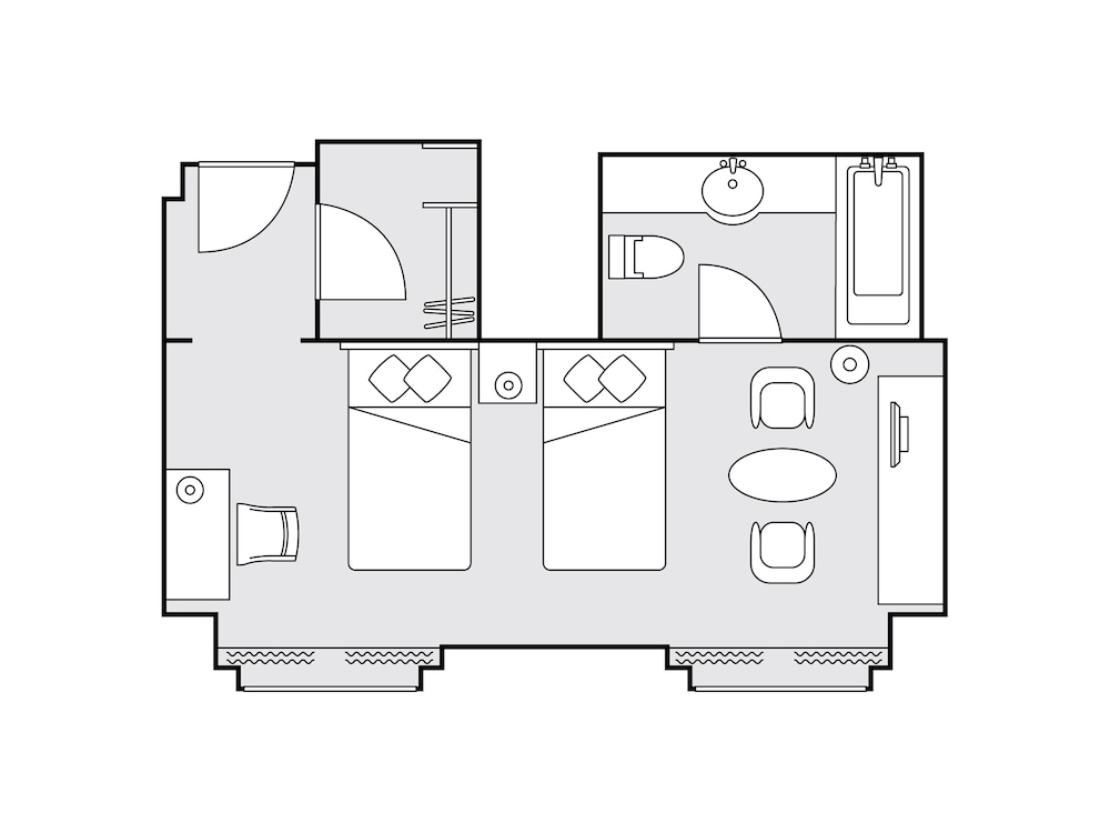 36㎡ デラックス ツインルーム 禁煙 客室4 | 名古屋観光ホテル