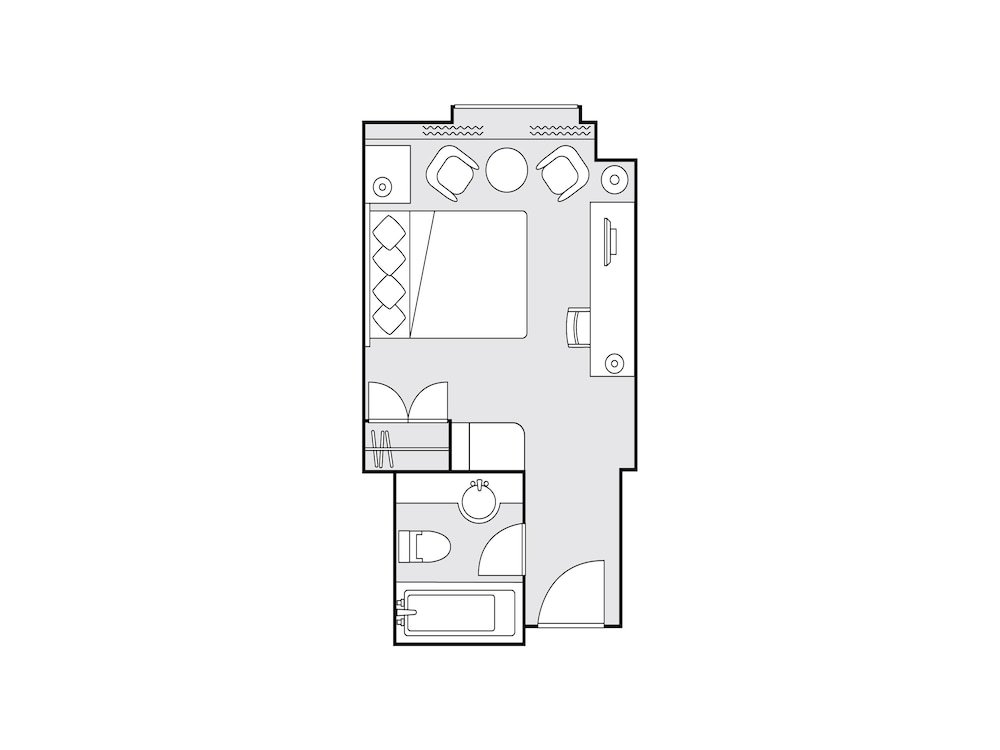 24㎡ デラックス ダブルルーム 喫煙 客室4 | 名古屋観光ホテル