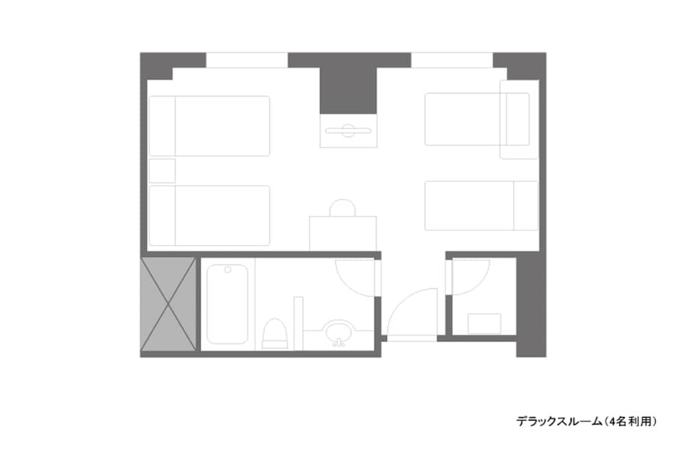[禁煙] デラックスツインルーム (エキストラベッド1台+ソファーベッド1台) 客室1 | ホテルイースト２１東京