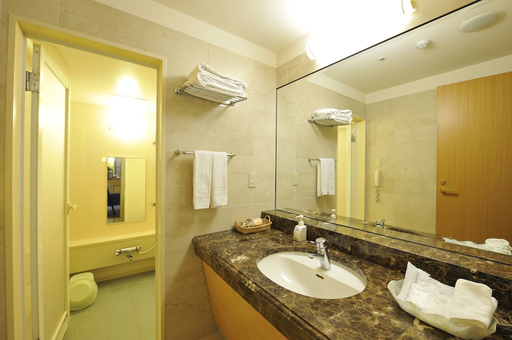 デラックスツイン キャッスルビュー 禁煙 (39.74sqm) バスルームのシンク0 | ホテルマイステイズ松山