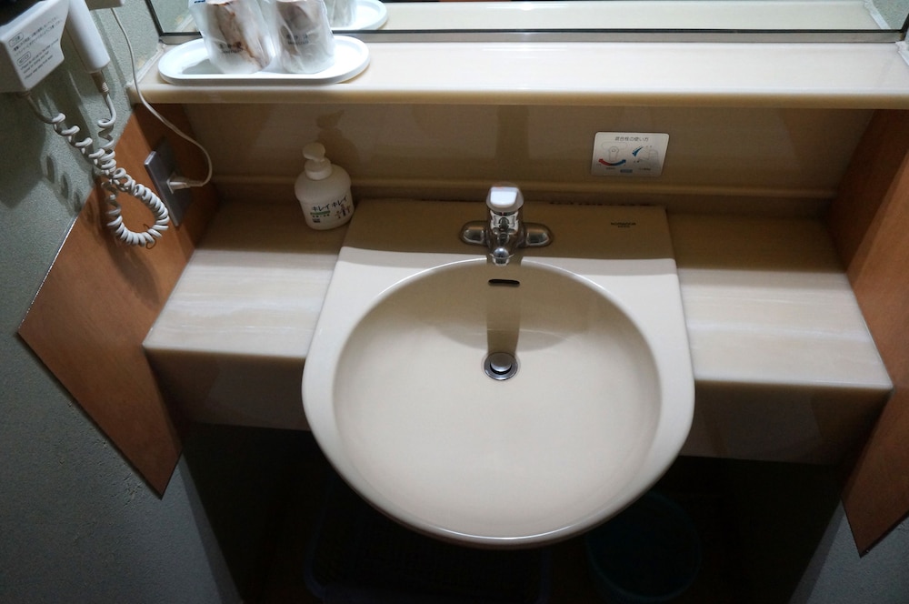 和室 10畳 庭園側 (2食付き、飛騨ビーフセットディナー) バスルームのシンク0 | 下呂温泉 望川館