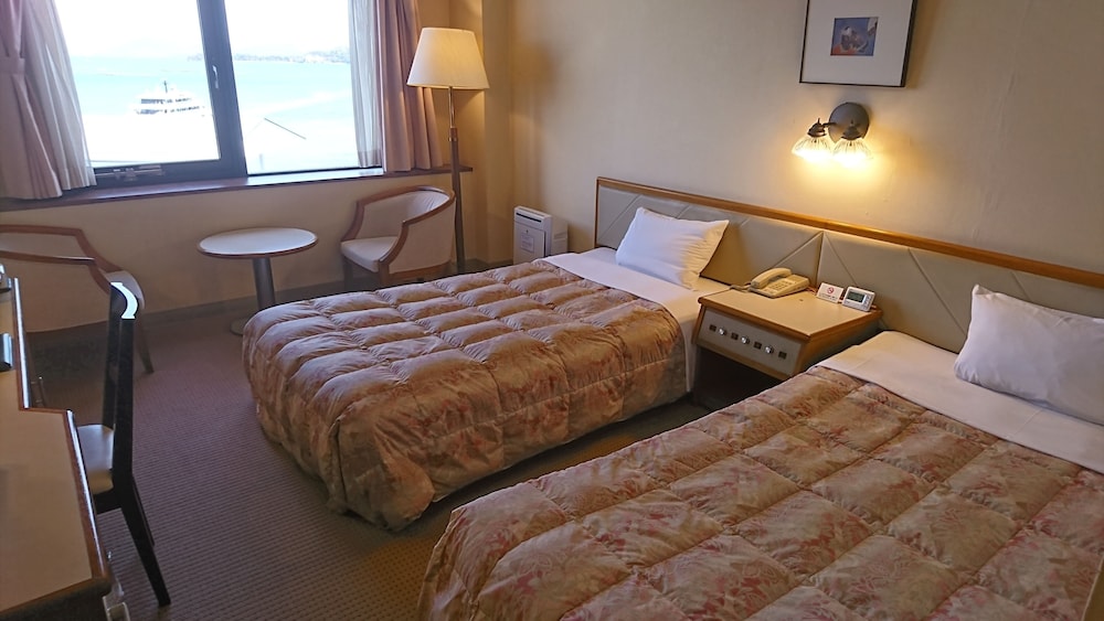 [東館] オーシャンビューツインルーム(20平米)禁煙 | 宮島コーラルホテル