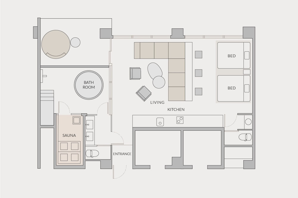 サウナスイート ルーフトップアクセス 禁煙 部屋からの景観0 | FAV LUX 長崎