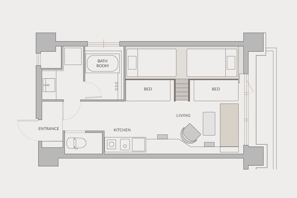 バンク 禁煙 客室2 | FAV LUX 長崎