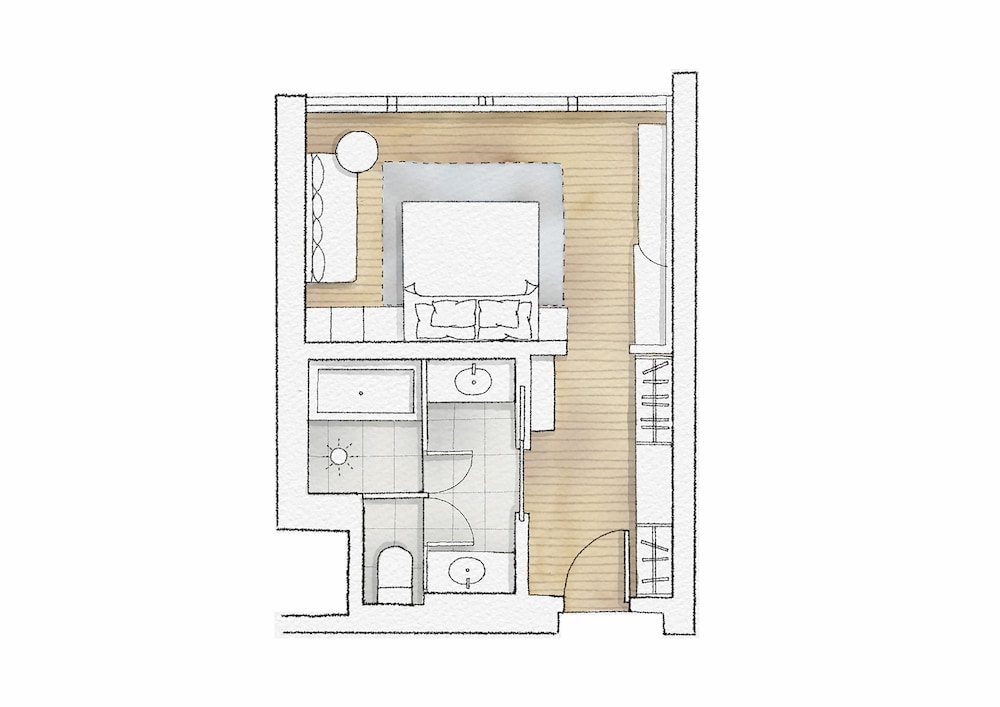 スーペリア ルーム キングベッド 1 台 フロアマップ0 | シックスセンシズ京都