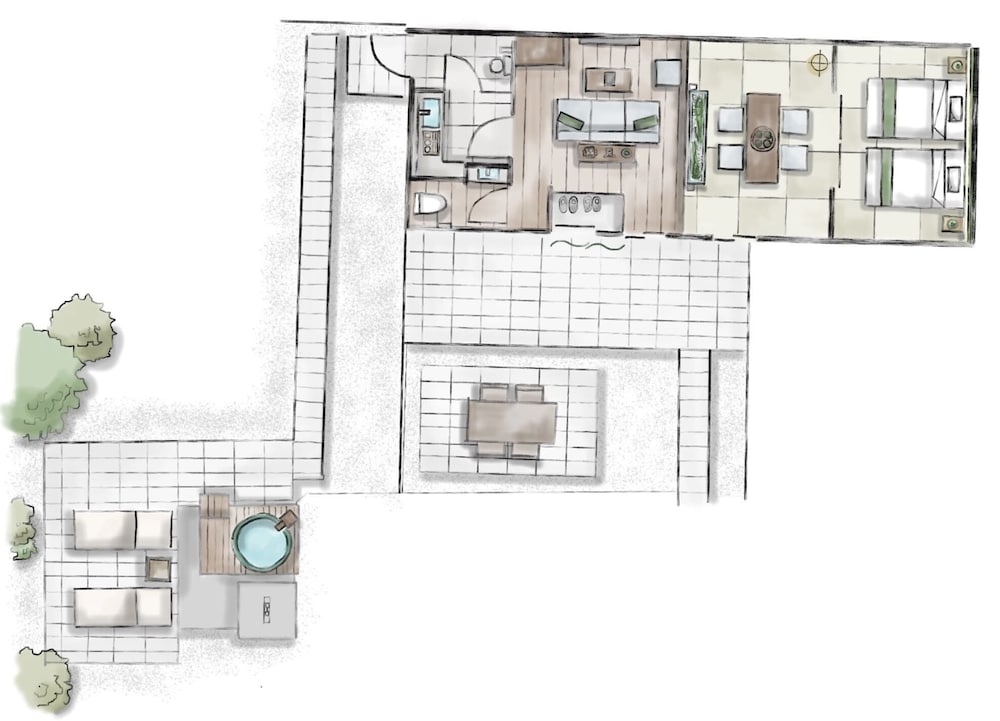 ラグジュアリー ツインルーム 客室5 | Nazuna 飫肥 城下町温泉
