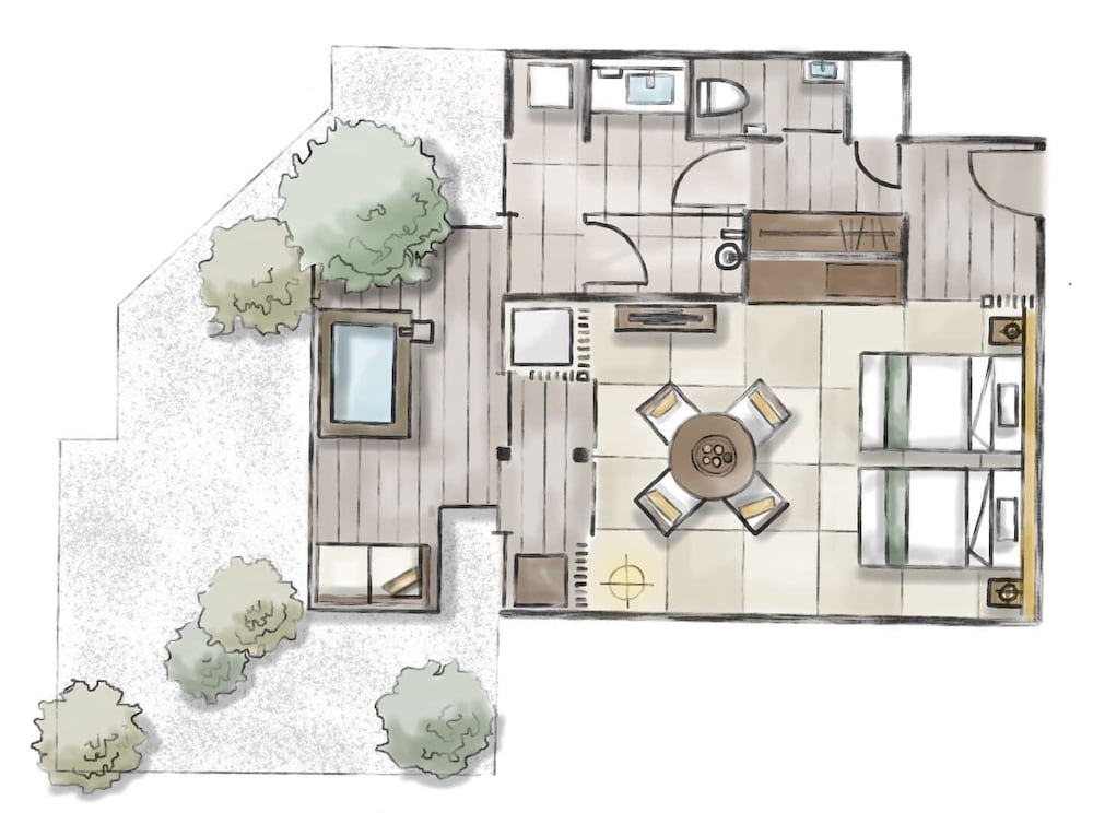 デラックス トリプルルーム 客室3 | Nazuna 飫肥 城下町温泉