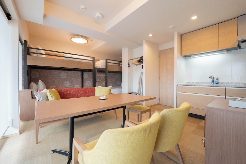 ツイン＆ロフトベッド ファミリールーム キッチン・洗濯機付き 禁煙 客室6 | 日和ステイ京都鴨川