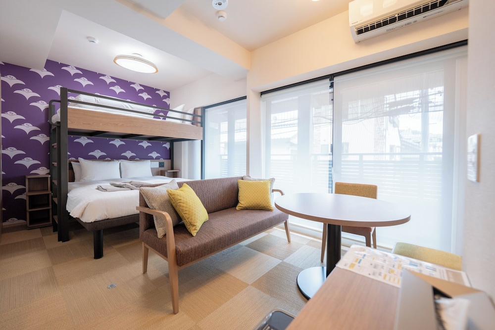 ダブル＆ロフトベッドルーム キッチン・洗濯機付き 禁煙 | 日和ステイ京都鴨川