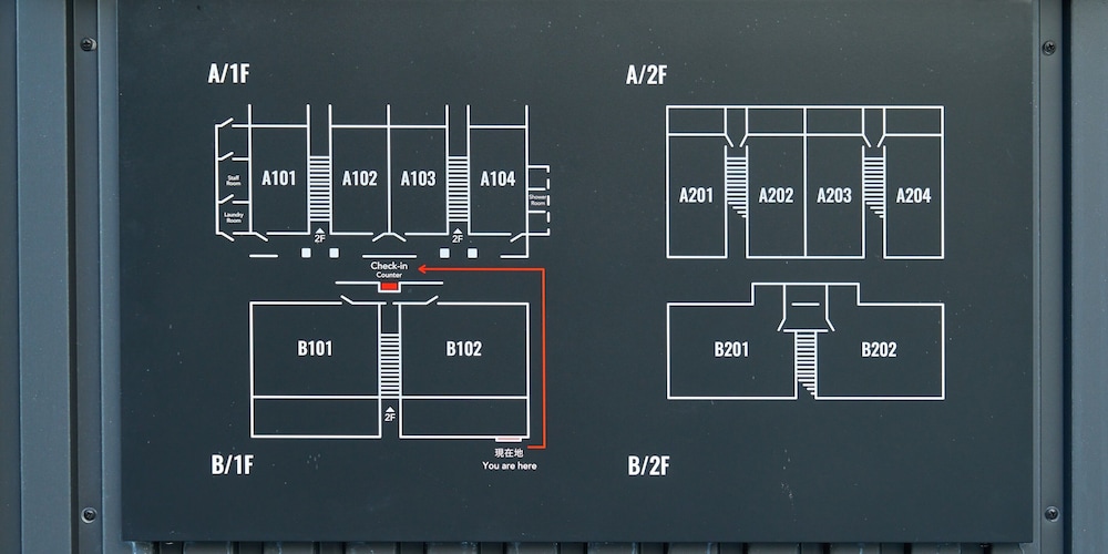 宿泊施設の地図1 | ラグジュテックヴィラ芦徳