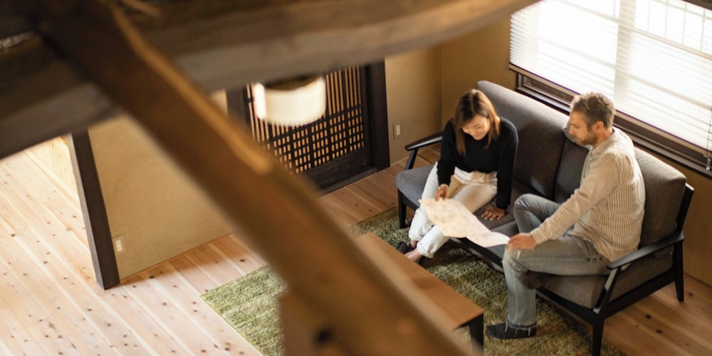 Villa 148 Exclusive Retreat 町屋一棟貸 禁煙 リビング エリア1 | 龍野城下町 町屋Villa kurasu