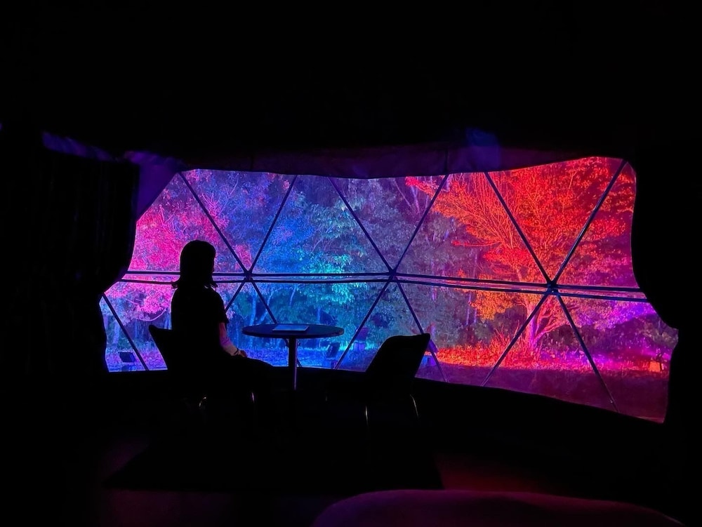 コンフォート テント ダブルベッド 2 台 禁煙 冷蔵庫 マウンテン ビュー0 | レドンド秋吉台