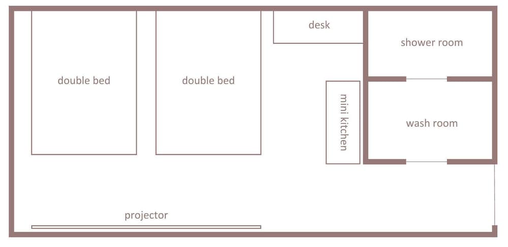デラックス アパートメント 禁煙 簡易キッチン フロアマップ0 | Minn 羽田エアポート