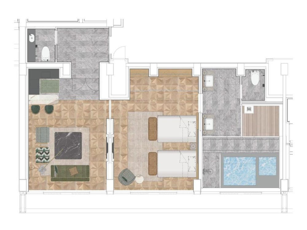 ユーフォリアスイート 禁煙 客室4 | GREENITY IWATA(グリニティ イワタ)