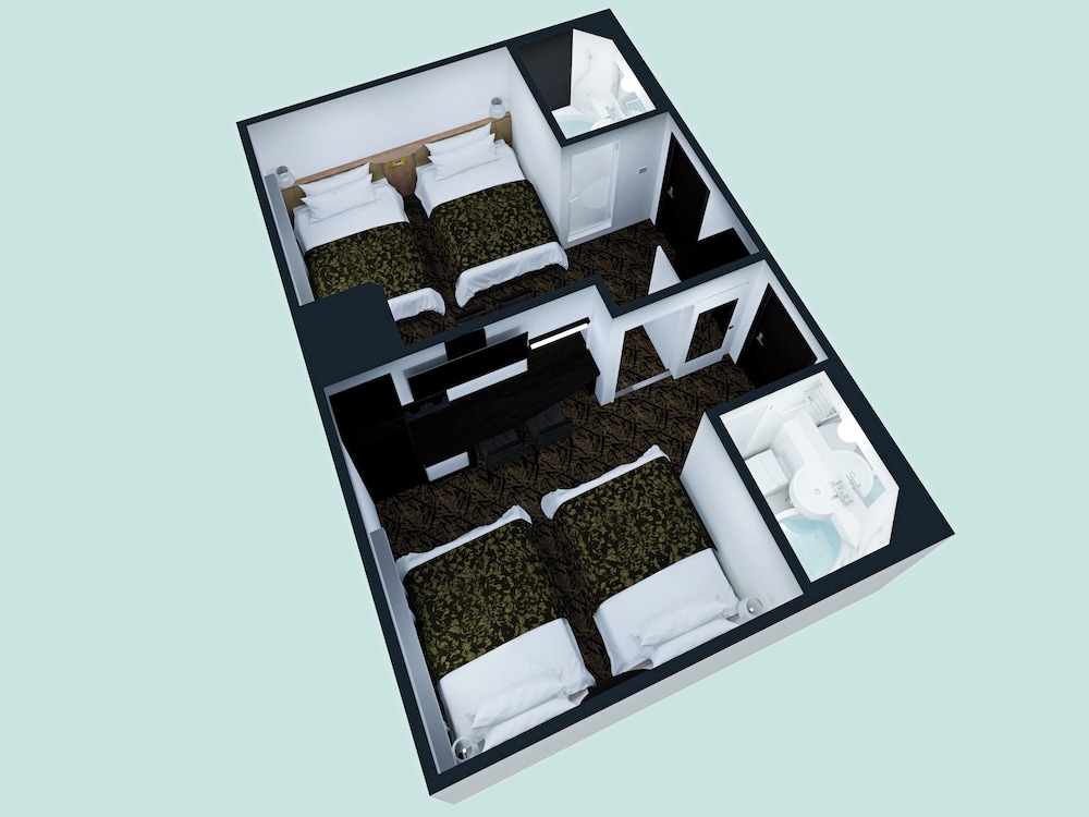 コネクティングツインルーム (4ベッド) 全室禁煙 客室9 | アパホテル & リゾート〈大阪なんば駅前タワー〉