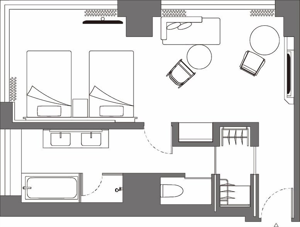 シーニック コーナー キング キングベッド 1 台 禁煙 客室0 | 大阪ステーションホテル オートグラフ コレクション