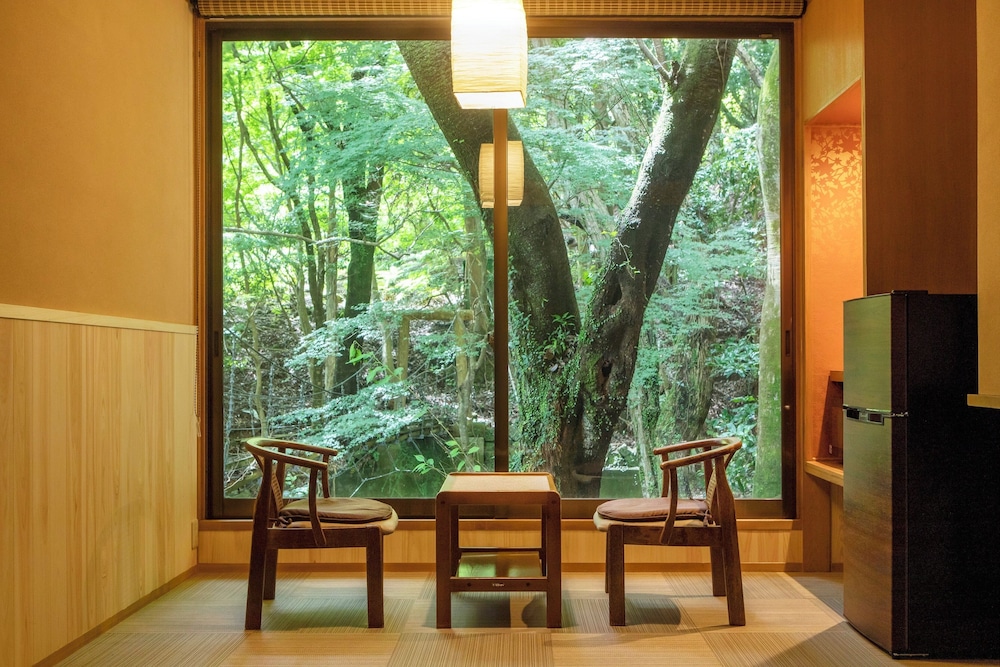 105号室　露天風呂付きリニューアル客室（二間） 部屋からの景観0 | 河津七滝　渓流温泉茶寮　水鞠-MIZUMARI-（旧：旬彩つりばし）