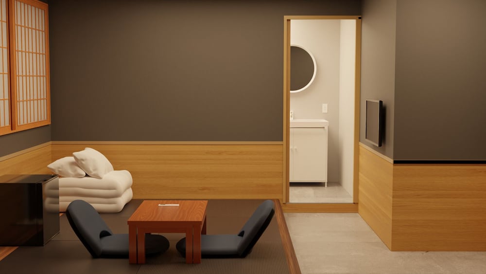 スーペリア ダブルルーム 布団 禁煙 専用バスルーム 客室2 | My Home Inn Sennan Onosato