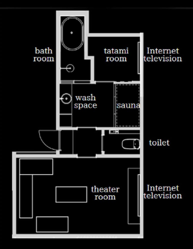 【蘭室】個室サウナ・シアタールーム付和室 禁煙 客室6 | FUMAI SAUNA&INN