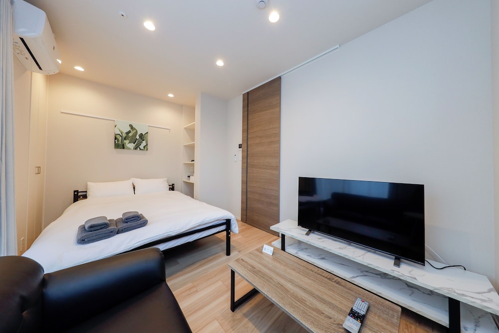 401/2名収容 禁煙 リビング エリア2 | La Terrasse 東駒形 by Tranova