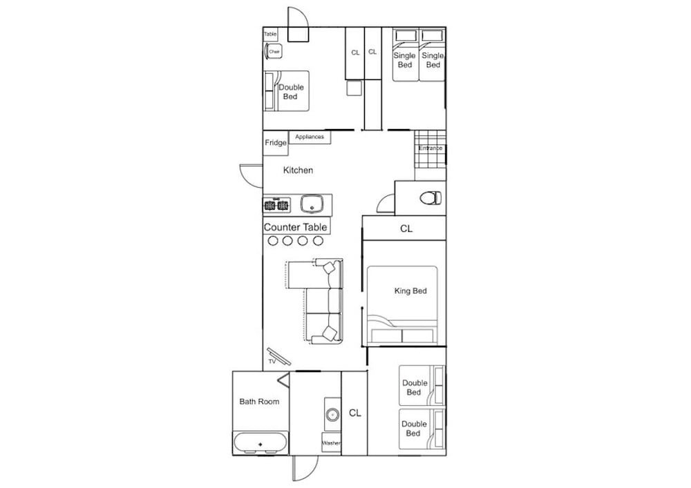 アパートメント フロアマップ0 | オーシャンビューテラス BISE 1F