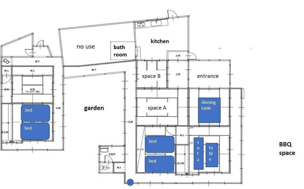 ヴィラ 3 ベッドルーム オーシャンビュー 客室3 | Hayase House