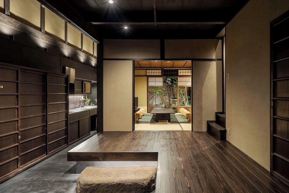トラディショナル ハウス 2 ベッドルーム キッチン ガーデンビュー 客室18 | Konoha Yura Machiya House