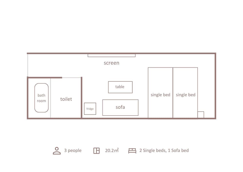 スタンダード ルーム フロアマップ0 | Minn STATION Ai Nagoya