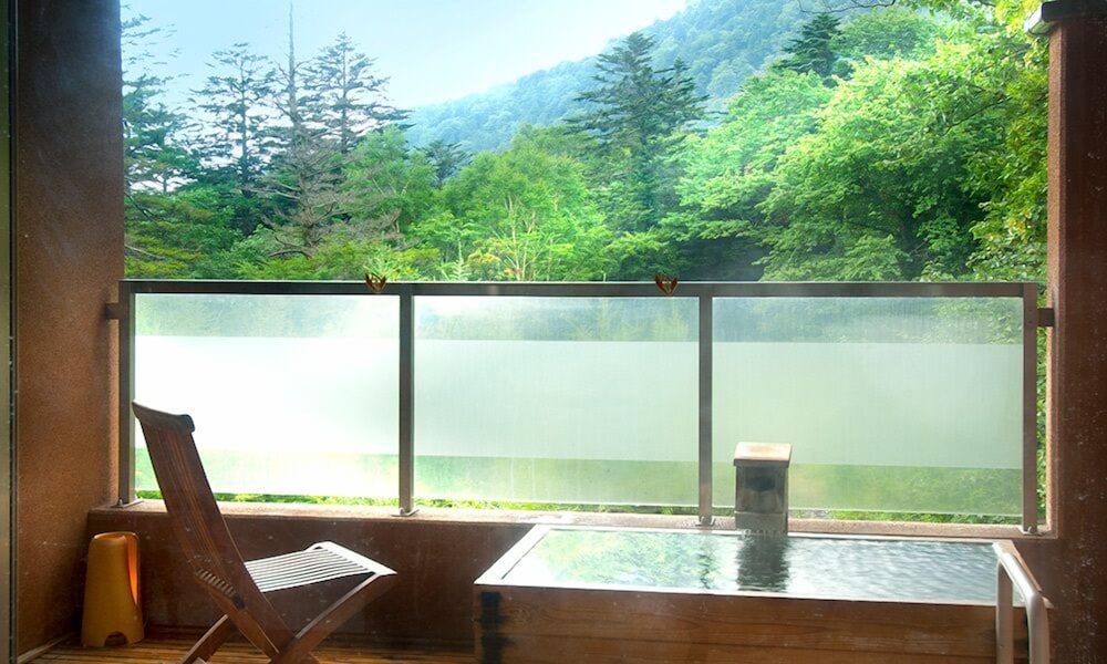 デラックス 和室 禁煙 露天風呂付 バスルーム0 | 奥日光湯元温泉 ゆの森