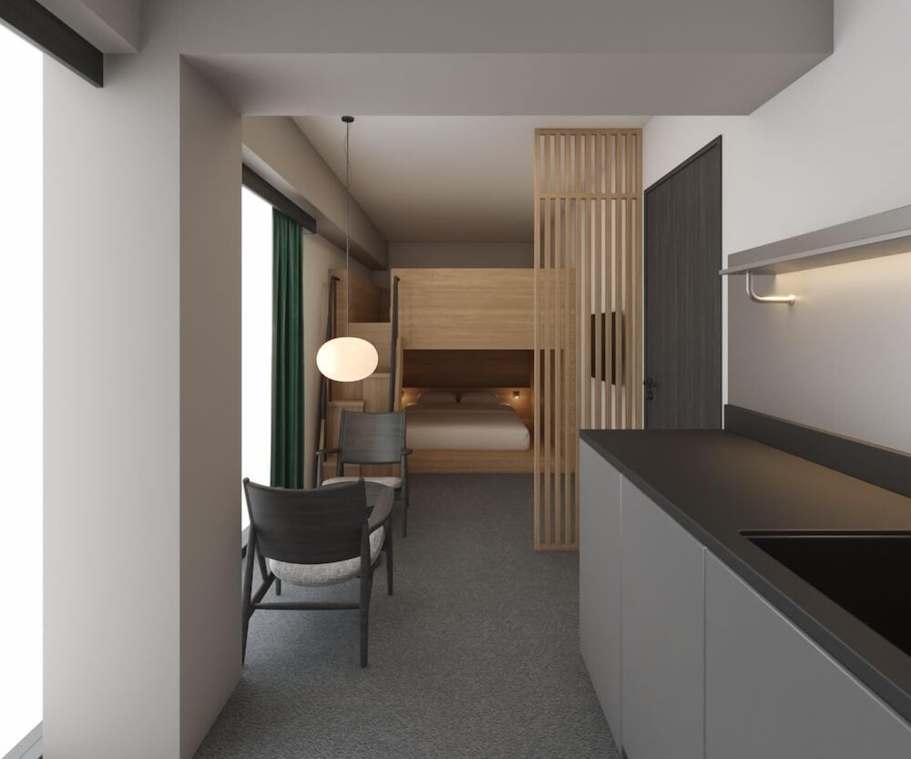 スマートバジェット3ベッド 客室1 | Minn 浅草蔵前 North