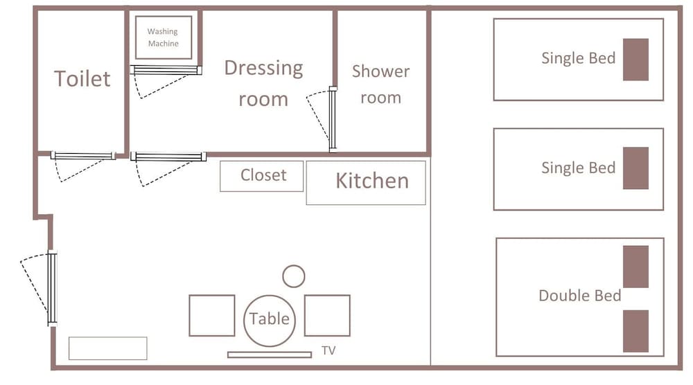 モデレート3ベッド フロアマップ0 | Minn 浅草蔵前 North