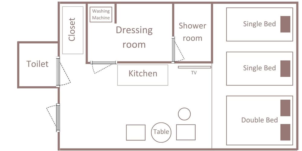 モデレート3ベッド フロアマップ0 | Minn 浅草蔵前 North