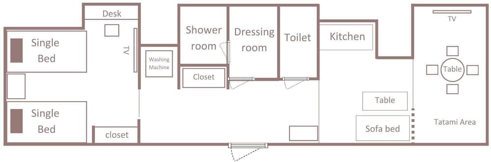 デラックス スタジオスイート フロアマップ0 | Minn 浅草蔵前 Station