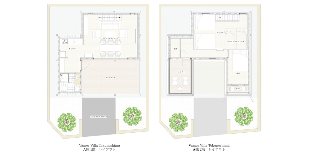Villa B棟 フロアマップ0 | VAMOS Villa 徳之島