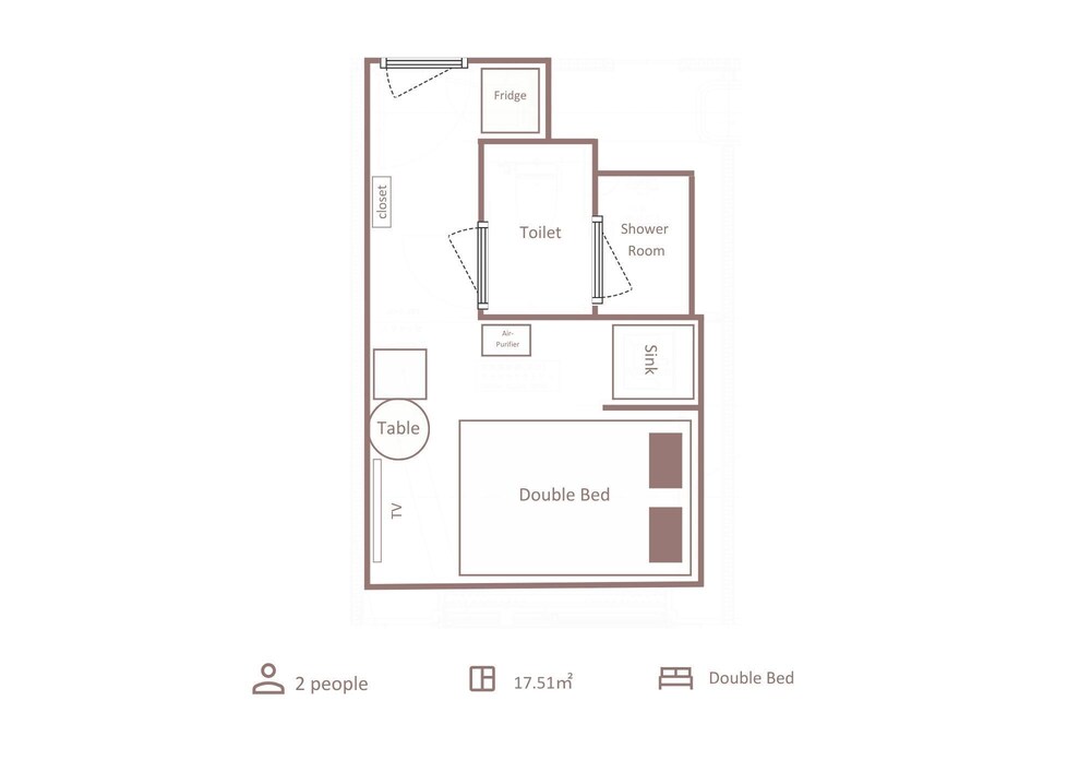 スターライトフロア ダブル フロアマップ0 | エスコンフィールドHOKKAIDOホテル 北広島駅前