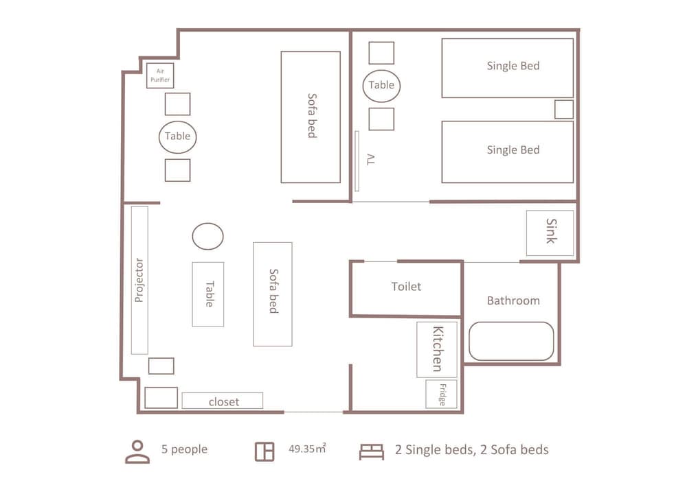 【スタンダードフロア】 ファミリー エスコンフィールドビュー フロアマップ0 | エスコンフィールドHOKKAIDOホテル 北広島駅前