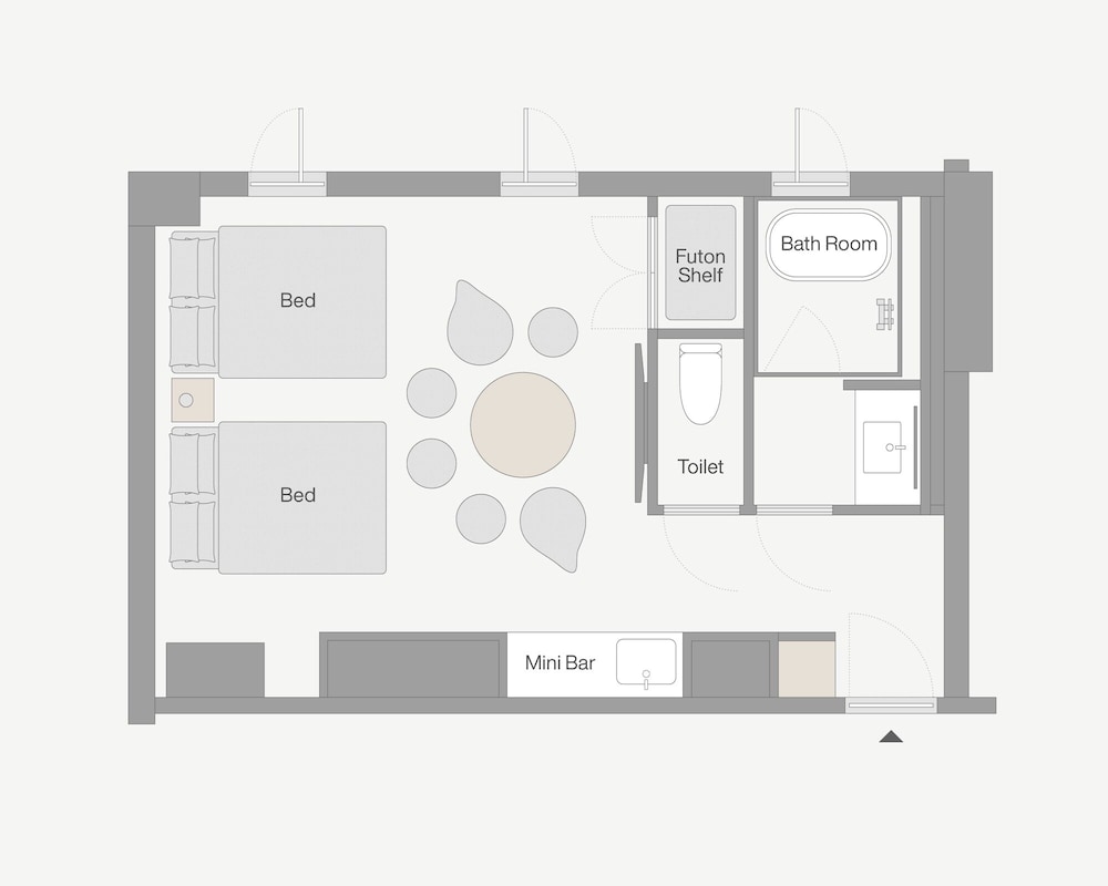 ベーシック スタジオ 客室1 | BASE LAYER HOTEL